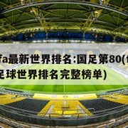 fifa最新世界排名:国足第80(fifa足球世界排名完整榜单)