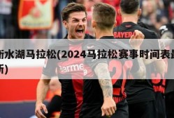 衡水湖马拉松(2024马拉松赛事时间表最新)