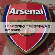 2018年世界杯(2018年世界杯冠军是哪个国家的)