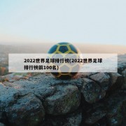 2022世界足球排行榜(2022世界足球排行榜前100名)