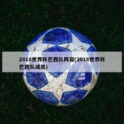 2018世界杯巴西队阵容(2018世界杯巴西队成员)